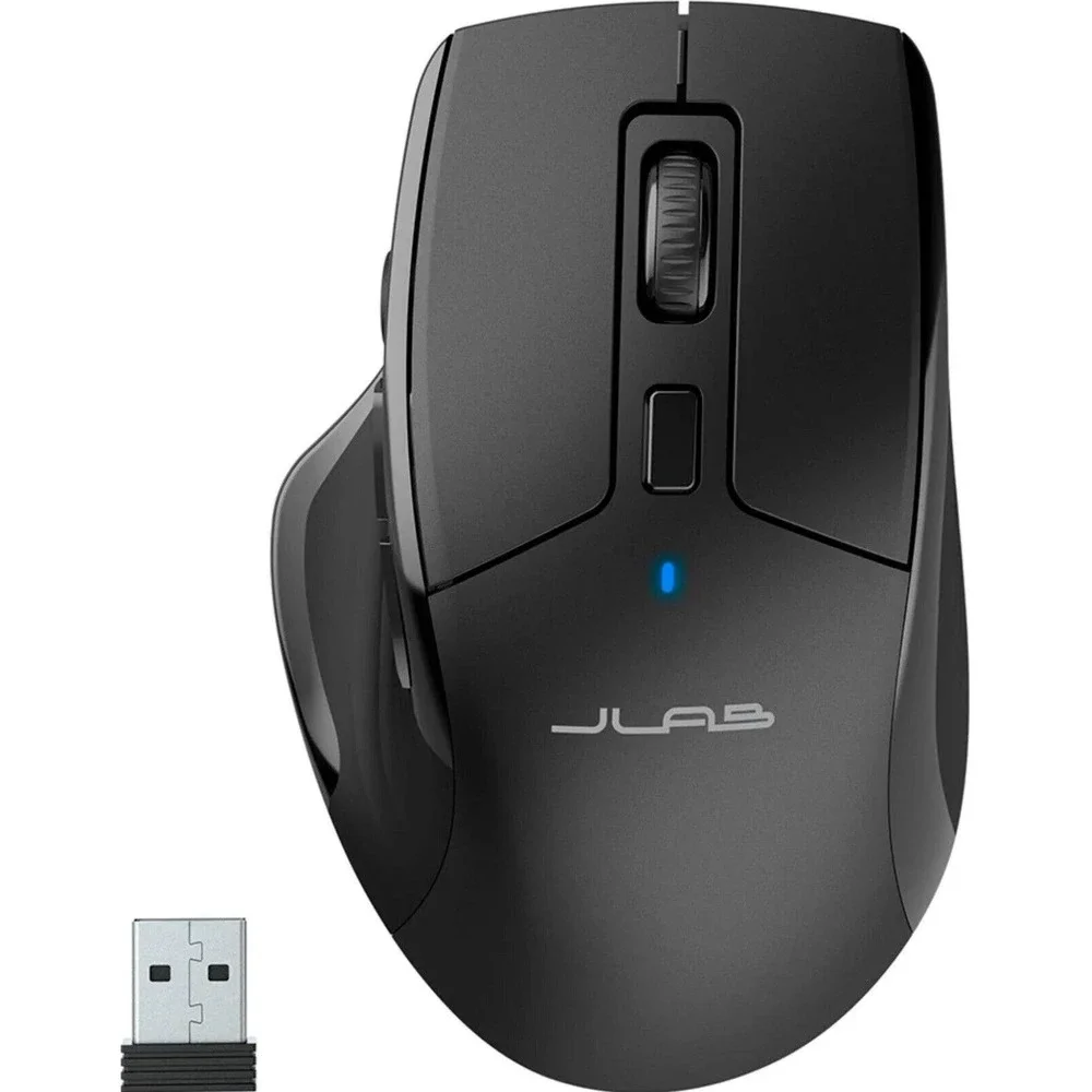 JLab - JBuds Full Size Wireless Bluetooth Optical Mouse - Black